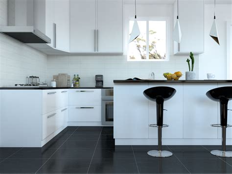Black And White Kitchen Cabinets