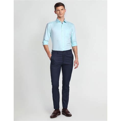 Buy Arrow Self Design Cutaway Collar Formal Shirt Online