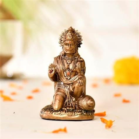 Buy Krishna Mart India Amazing India Synthetic God Hanuman Idol, 6 Inch ...