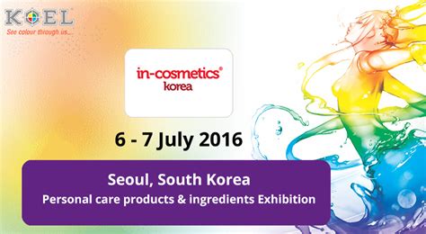 In-cosmetics Exhibition for personal care ingredients 6 & 7 July
