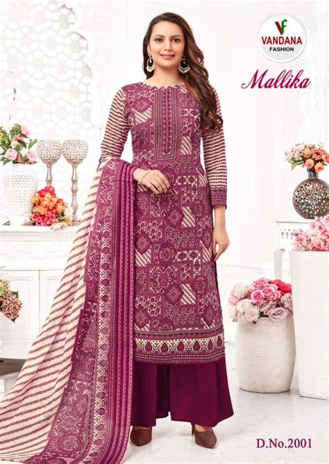 vandana mallika Cotton Digital Printed Dress Materials: Textilecatalog