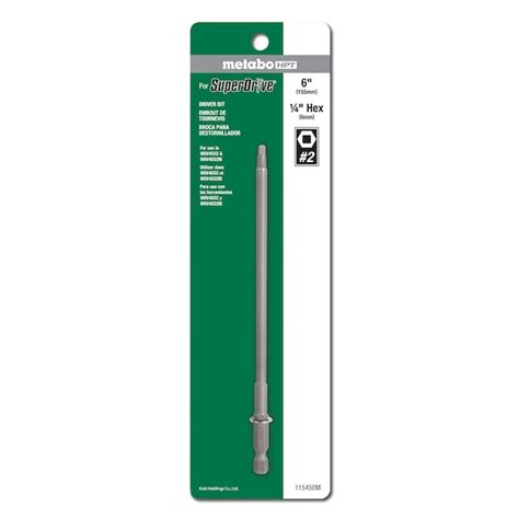 Metabo HPT 6-in 2 Square Screwdriver Bit Set 115450M at Lowes.com