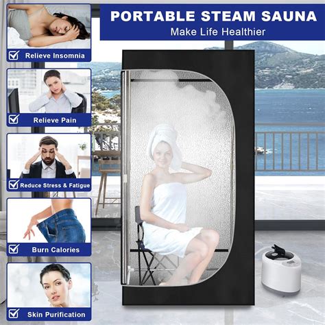 ecoboom Portable Steam Sauna, at Home Sauna Suit India | Ubuy