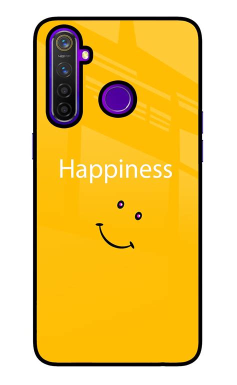 Buy Now Happiness With Smiley Glass Case for Realme 5 Pro Online | Casekaro
