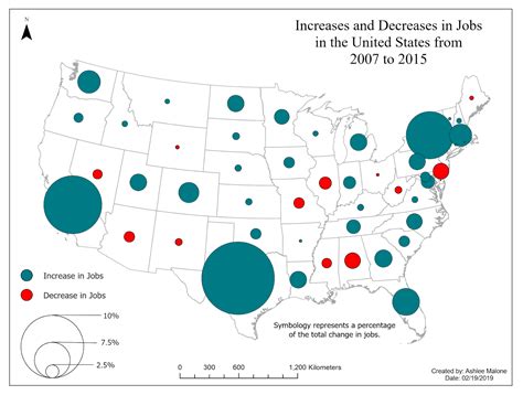 Graduated Symbol Map