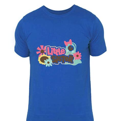 Buy lazyduke |Little-sister-cute-design-royal-blue | Rakhi tshirt ...