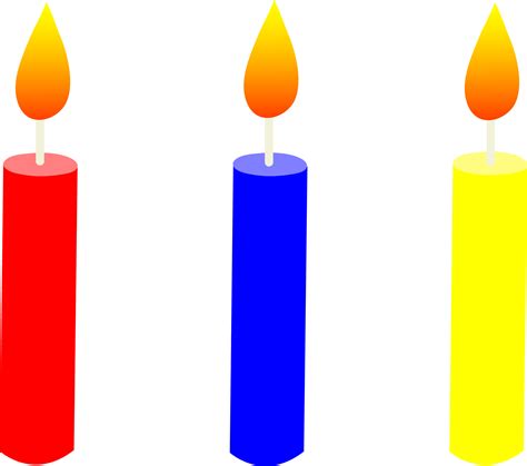 Free clipart birthday candles