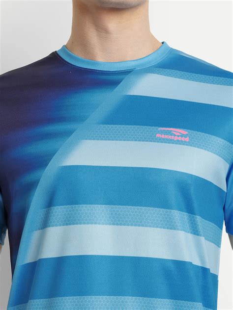 Blue and Navy Badminton Tshirt – maxxspeed