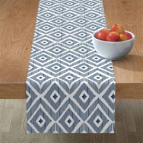 Ikat - Navy Table Runner | Shutterfly