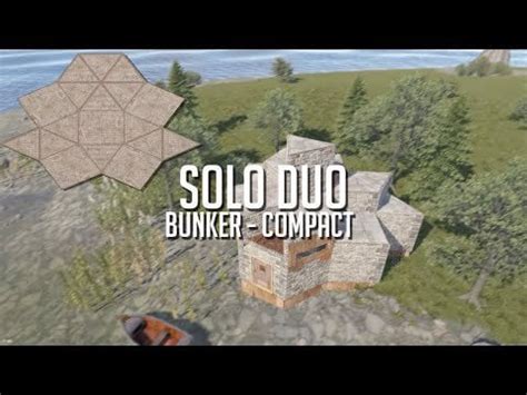 Rust - SOLO DUO BUNKER BASE DESIGN (Bunker, Compact & Cheap) : r ...