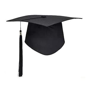 Buy BinaryABC Unisex Adult Graduation Cap with Tassel Adjustable (Black ...