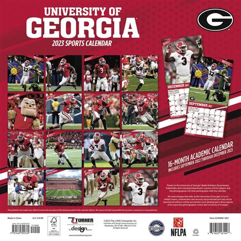 Georgia State 2023 Calendar - Printable Word Searches