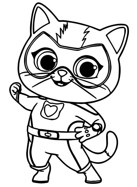 SuperKitties Coloring Pages