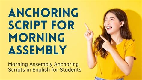 Image result for Anchoring Script for Morning Assembly
