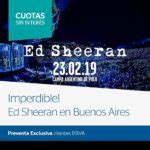 Ed Sheeran regresa a la Argentina con su gira Divide Tour 2019