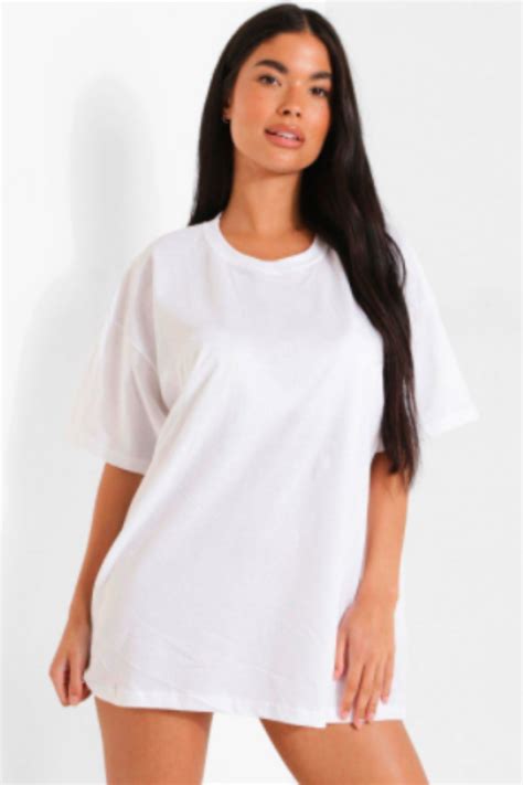 White Tshirt Dress – Styched Fashion