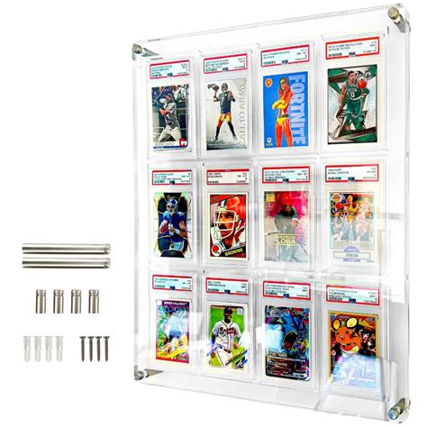 Amazon.com: ELITIK Acrylic Psa Card Slab Display Case - 12 Graded Card ...