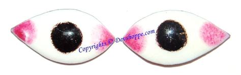 Pair of eyes (Netr , Nayan ) to use on God idols and Shaligrama 3 cms ...