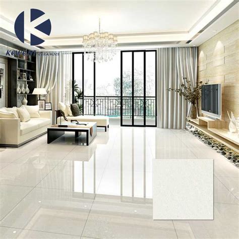 China Cheap Price White Crystal Double Loading Polished Floor Tiles ...