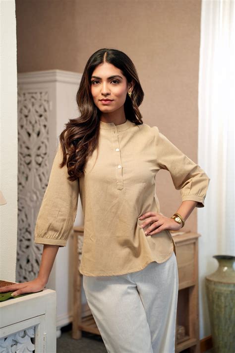 Brown Short Kurta - Sugnaa