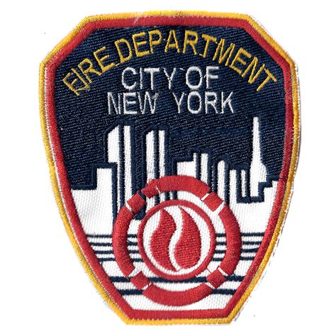 $4.290 - Parche Bordado Fire Dept New York 12cm X 9,5cm - BOMBEROMANÍA ...