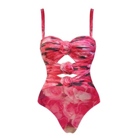 3D Rose Cut-Out Monokini with Maxi Skirt Set – Twirl Around World