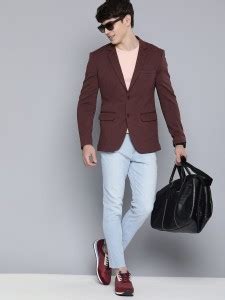 HERE&NOW Self Design Single Breasted Casual Men Blazer - Buy HERE&NOW ...