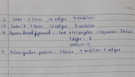 copy and complete the table to show a description of the 3d solids. the ...