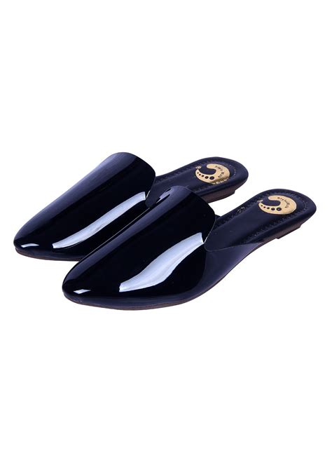 Get Black Mirror Effect Mules at ₹ 549 | LBB Shop