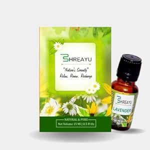 Shreayu Lavender Essential Oil for Clear Skin, Strong Hair, Hair Growth ...