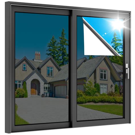 rabbitgoo One Way Window Films for Privacy, Reflective Privacy Mirror Film Window Tint for Heat ...