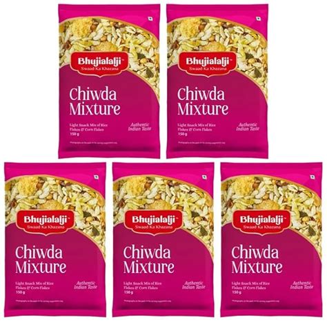 Bhujialalji Chiwda Mixture (pack of 5) 750g | Namkeen mixture with ...