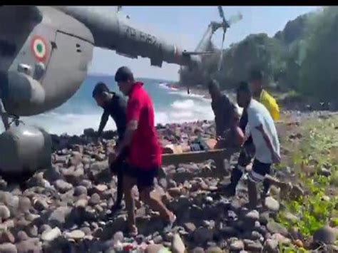 IAF helicopter rescues two critically injured Andaman police personnel