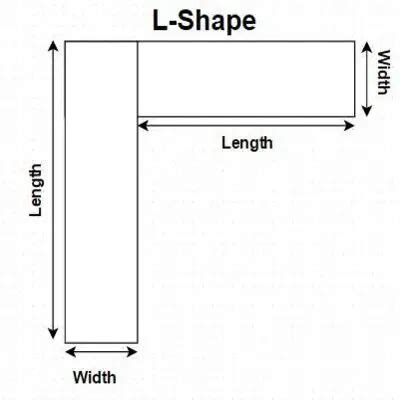 Kitchen Countertop (Platform) Area Calculator