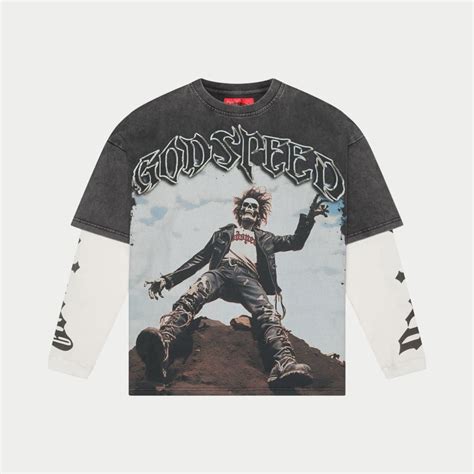 Godspeed Rocker Thermal Long Sleeve (Grey Wash) – Timeless Sneaker Boutique