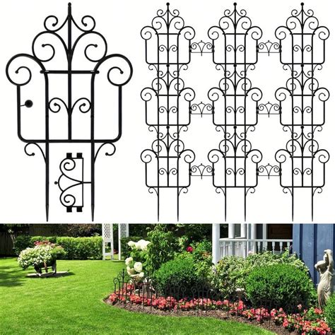 6Pcs Durable Plastic Garden Border Fence - Easy Installation, Weather ...