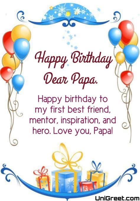 Greeting Card Happy Birthday Papa at Charles Gilley blog