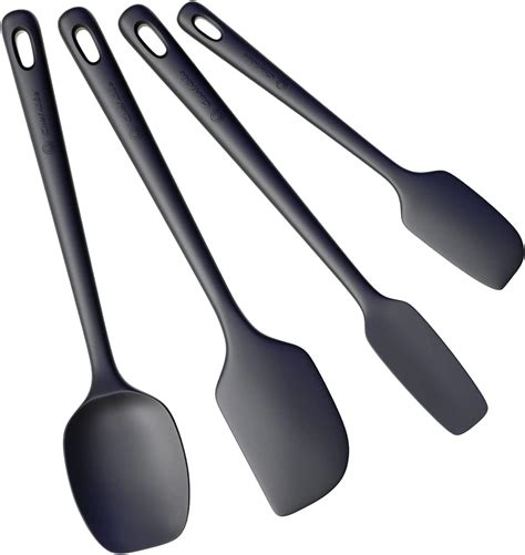 Amazon.com: Herlig 6 Pieces Silicone Spatula Set - Heat Resistant Food ...