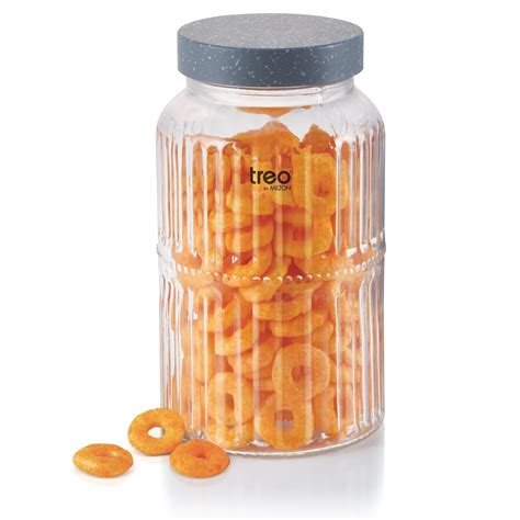 Buy Treo By Milton Granito 1300 Transparent Glass Jar & Containers For ...