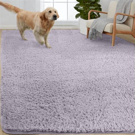 Buy Gorilla Grip Soft Faux Fur Area Rug, Washable, Shed and Fade ...