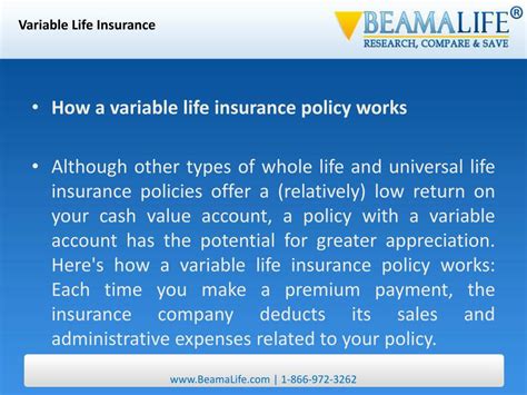 Variable Life Insurance Explained 的图像结果
