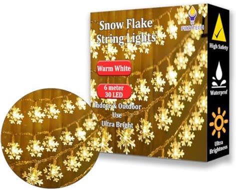 Buy fizzytech Decorative Snowflake String Led Lights for Diwali ...