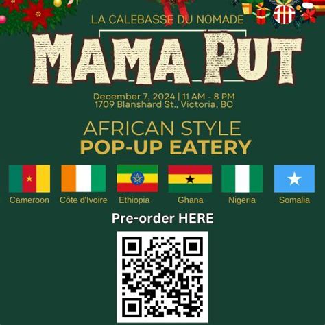 MaMa Put - African & Caribbean Pop-Up Eatery-December, Bayanihan ...
