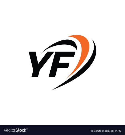 Yf monogram logo Royalty Free Vector Image - VectorStock