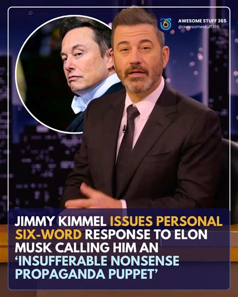 Jimmy Kimmel Issues Personal Six-Word Response To Elon Musk Calling Him ...