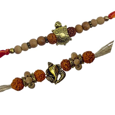 Buy Digital Dress Room Multicolour Rakhis (Pack of 2) Online