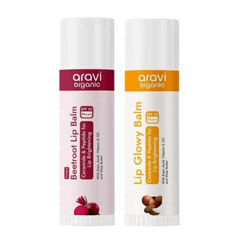 Lip Balm Combo - With SPF 50+++ For Lip Brightening – Aravi Organic