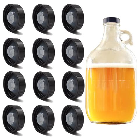 Buy 12 Pack 38mm Growler Caps Growler Lids Poly Seal Screw Caps Poly ...