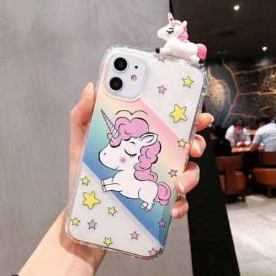 Unicorn 3D Toy Transparent Custom Slim Soft Cases – ATCASA