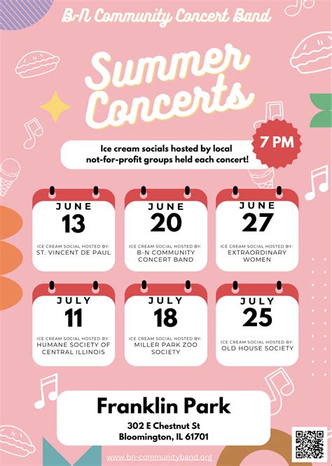 FREE Franklin Park Concerts - Bloomington-Normal, Illinois